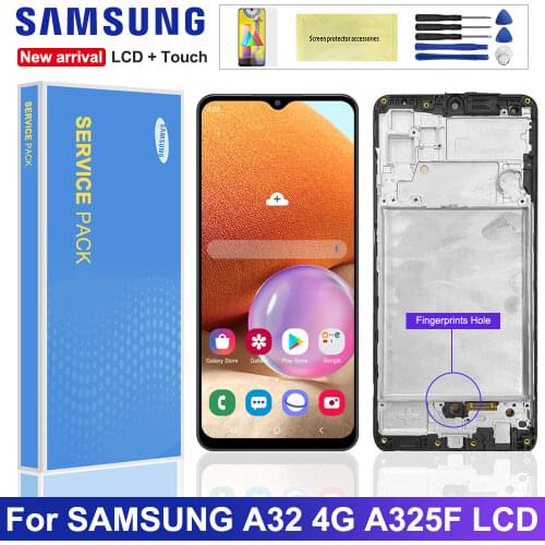 6.4'' Original Display for Samsung Galaxy A32 4G LCD Touch Screen Digitizer Assembly For Samsung A325 A325F SM-A325M SM-A325F/DS