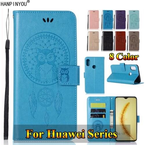 For Huawei Honor 20 20Pro Mate 20 Pro P30 Lite 3D Pattern Owl Luxury Flip PU Leather Case Card Insert Slots Wallet Stand Cover