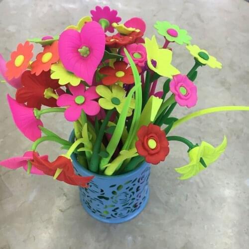 20 Pcs Creative Flower Styling Gel Pen Student Learning Stationery Supplies Pen Office Pen Wholesale Estuches Papeleria