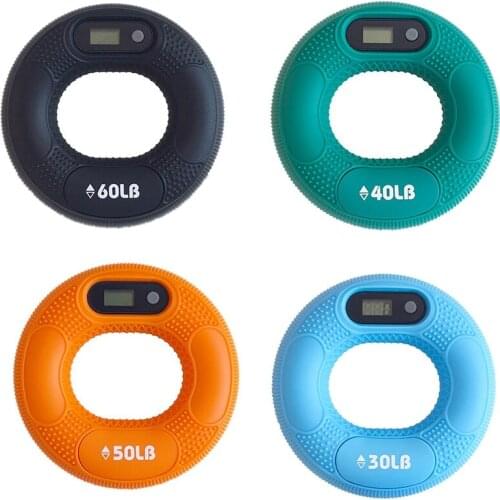 Counting Grip Strength Trainer Hand Grip Trainer Silicone Rings Finger Resistance Exercise Squeezer
