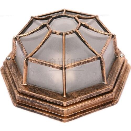 European Octagonal Outdoor Ceiling Lamp Villa waterproof Corridor Hallway Bedroom Balcony Ceiling Lighting Fixtures