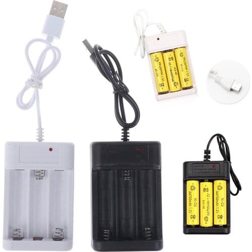 USB Plug Charger DC5V 1A 1.2V 3 Slot AA/AAA Rechargeable Battery Charger Adapter