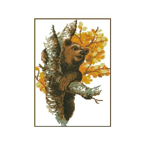 Top Quality Beautiful Hot Sell Counted Cross Stitch Kit Brown Bear Koala riolis 572