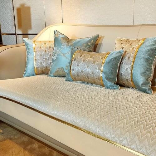 High-end anti-slip American living room Sofa cushion cover Jacquard fabric slipcover custom made 2/3 seat Corner sofa cover