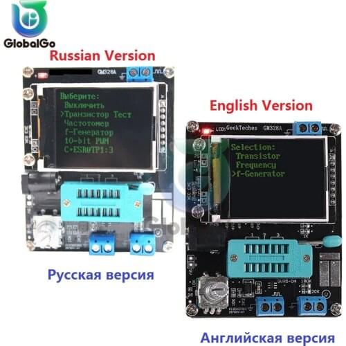 LCD GM328A GM328 Transistor Tester Diode Capacitance Voltage Frequency Meter PWM Square Wave Signal Generator SMT Soldering