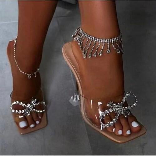 1pcs fashion new luxury crystal tassel foot chain summer beach Rhinestone ankle barefoot high heels accessories jewelry gifts