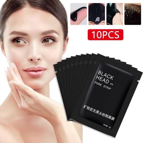 KNIYEA 10pcs/Set Black Head Remover Mask Black Face Mask Acne Treatments Peel Off Black Mask From Black Dots Skin Care