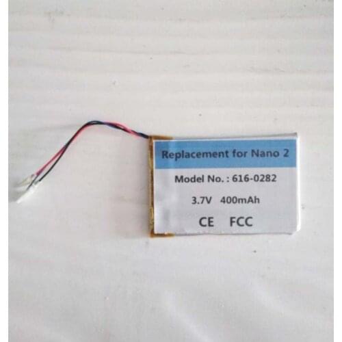 616-0283 616-0287 400mAh Battery For Apple iPod Nano 2nd 2 Gen 4GB A1199 Nano2 Accumulator AKKU