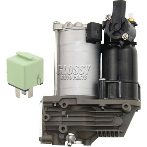 AP03 2 Corner Style New Air Suspension Compressor Pump +Relay FOR BMW X5 E70 X6 E71 E72 2007-2014 37226785506 37206789938