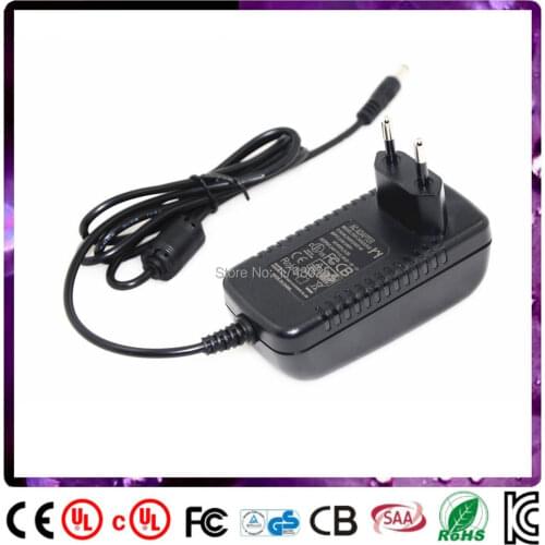 Free shipping 1pcs 10v 1.9a dc adapter 1900ma 19w EU input 100 240v ac 50/60hz 5.5x2.1mm 0.9m DC cable Power Supply