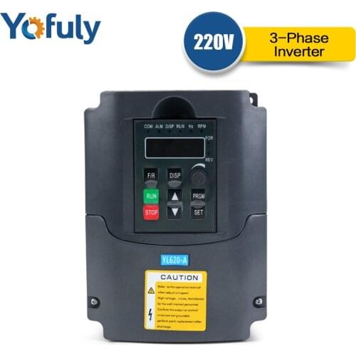 0.75kw/1.5kw/2.2kw 220V VFD Variable Frequency Drive 400Hz Single Phase input and 3 Phase Output Frequency Converter