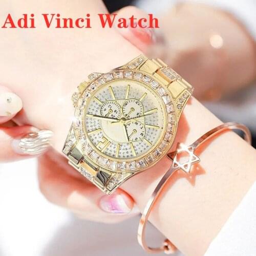 Foreign trade new watch female Korean fashion trend full diamond temperament rhinestone steel belt ladies business quartz watch