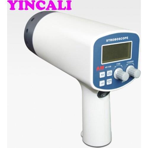 Digital Stroboscope AT-135B High Accuracy Portable Tachometer with Measure Rotative Velocity Flash Analyzer Range 50~40000FPM