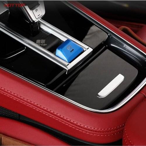 For Panamera Macan 2018-2020 Electronic Handbrake Decorative Sequin P Stop Parking Button Center Interior Sticker