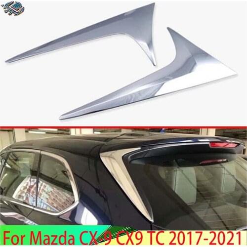 For Mazda CX-9 CX9 2017 2018 2019 Decorate Accessories ABS Chrome Side Door Rear View Window Spoiler Cover Trim