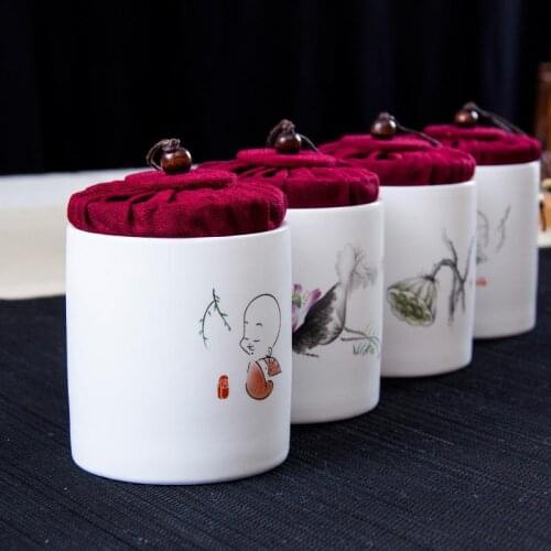 Storage Tanks Ceramics dampproof Tea CaddiesSteel Kitchen Utensils Multifunction Tea Coffee Sugar Square Box Case Househould