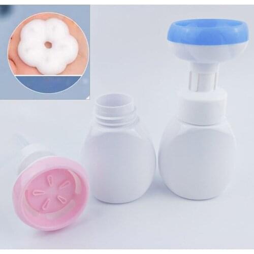 Hot ！ Liquid Soap Dispenser Flower Shape Foam Foaming Pump Lotions Refillable Bottle Liquid Distributor Shower Foam Pump Bottle