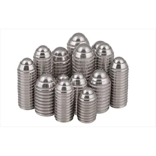 M3 M4 M5 M6 M8 M10 M12 M16 Ball Wave Screw Hex Scoket Fastening Spring Ball Plunger 304 Stainless Steel