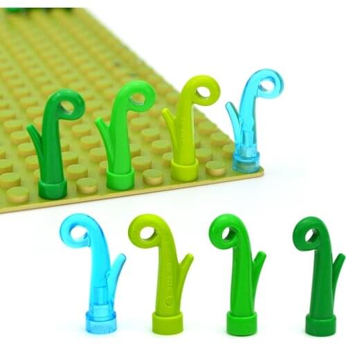 MOC Sea River Plants Bricks Grass Stem 15279 City House Garden Park Accessories DIY Enlighten Assembles Particles Toys