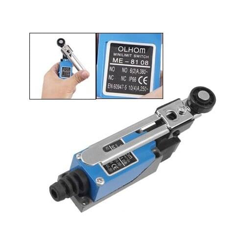 ME-8108 Momentary Rotary Adjustable Roller Lever Arm Limit Switch