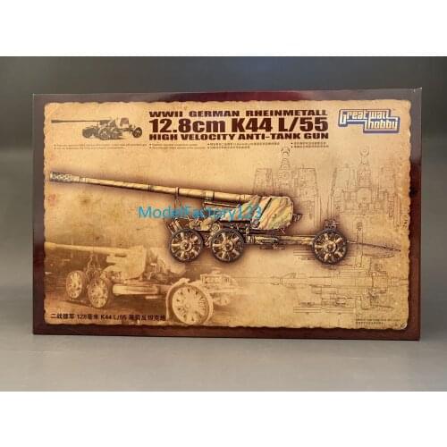 Great Wall L3523 1/35 German RHEINMETALL 12.8CM K44 L/55 HIGH VELOCITY ANTI-TANK GUN