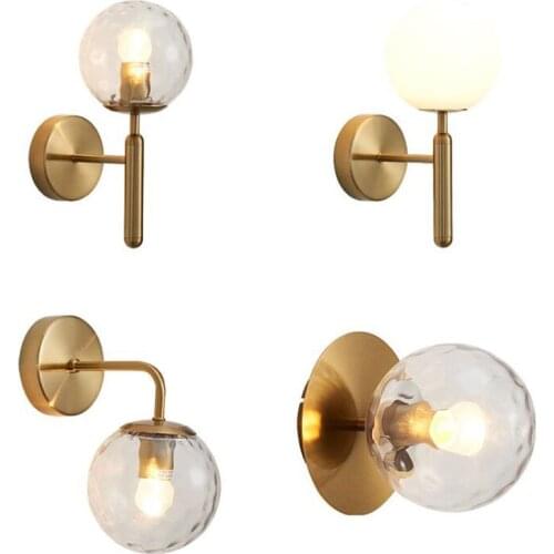 Nordic Simple Iron Art Wall Lamps Bedroom Beside Lamp Back Wall Light On The Wall Staircase Design Lighting LED Lamp for Home