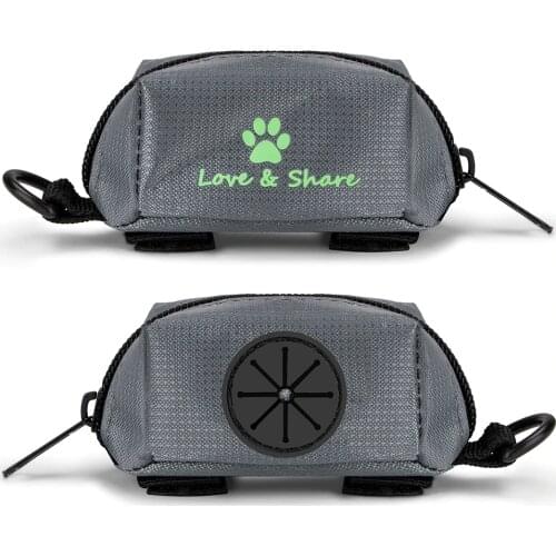 Portable Dog Poop Waste Bag Holder Pouch Pet Puppy Cat Pick Up Poop Bag Dispenser Outdoor Pets Supplies Garbage Bags Organizer