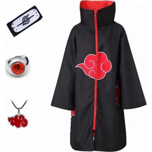 Bluey manto da akatsuki fantasia cosplay akatsuki cloak girl kids suit akatsuki capa rings costume male female boy pajamas adult