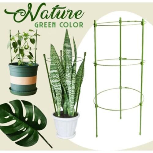 Plant Support Ring Adjustable Plant Trellises Garden Basket Plant Fixed Climbing Vine Rack Kwiaty Ogrodowe Tomato Cage#35