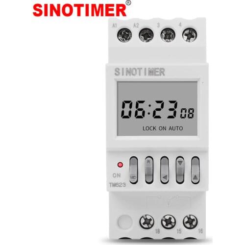 230V Programmable Astronomical Time Switch with Latitude Display Daily Street Light Controller