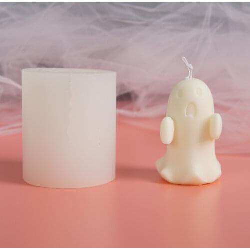 DIY Ghost Ghost Candle Silicone Mold Horrible Portrait Candle Mould Handmade Aromatherapy Candle Candle Making Supplies
