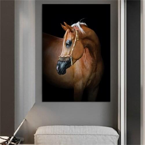 Modern horse painting wall pictures for living room canvas painting animal wall art pictures no frame canvas posters prints