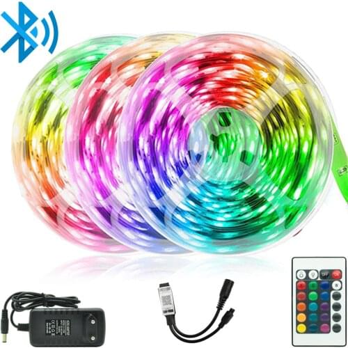 Holiday party LED light 49 feet (about 15 meters) Bluetooth remote control LED 2835 waterproof Suitable for bar living room