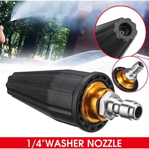 High Pressure Washer 3600PSI Turbo Rotating Spray Nozzle 1/4in Quick Connect for Car Cleaning Garden Watering Car Accesories