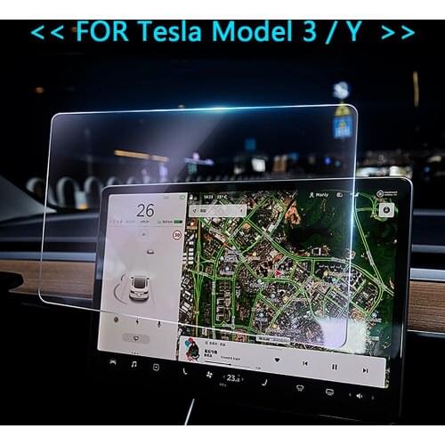 Tempered Glass for Tesla Model 3/Y HD Car GPS Navigation Capacitive Screen Car Truck GPS Navigation 349x228mm