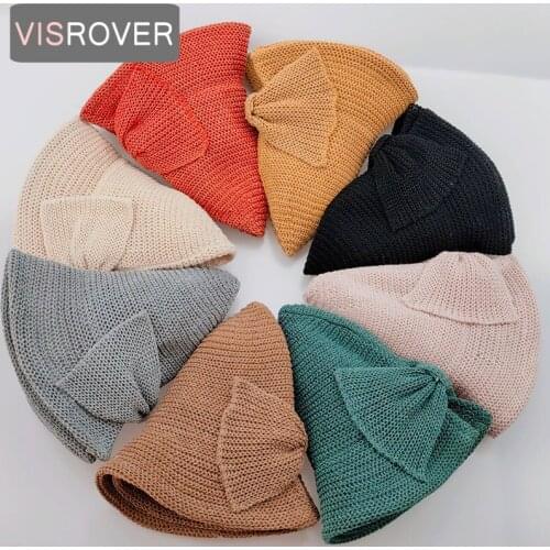 VISROVER 9 colorsways Bucket cap Women chenille big Hat Bob Caps Hip Hop cool outdoor sports Aurtumn Winter ladies Beach Sun hat