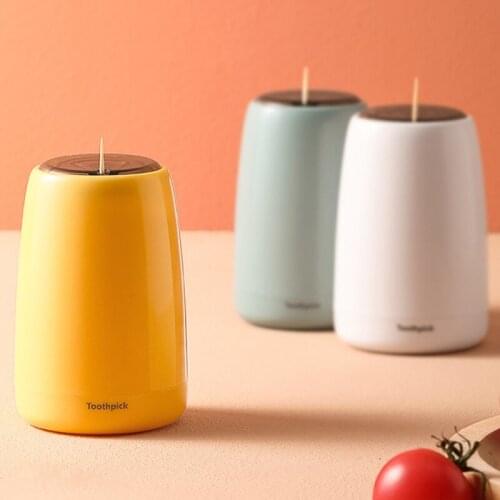 1pcs Creative Automatic Pop-up Toothpick Holder Portable Toothpick Container Restaurant Home Table Toothpick Storage Box