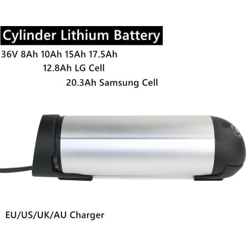 Water Bottle Li-ion Battery 36V 8Ah 10Ah 12Ah 15Ah 17.5Ah 20Ah E-bike Battery 36V 250W 350W 500W Brushless Hub Motor PowerSuppor