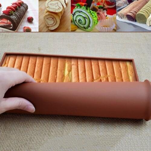 Non-stick Silicone Baking Mat Cake Swiss Roll Pastry Tool Muffin Tray Macaron Pad Oven Safety RE
