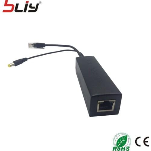 Bliy IEEE802.3af Micro USB Active PoE Splitter Power Over Ethernet 48V to 5V 2.4A for Tablets Dropcam or Raspberry Pi poe switch