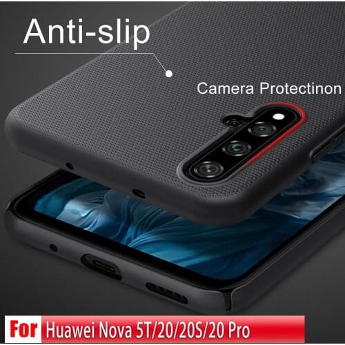 For Huawei Nova 5T Case NILLKIN Frosted Shield matte anti slip back cover case For huawei Honor 20s honor 20 Pro