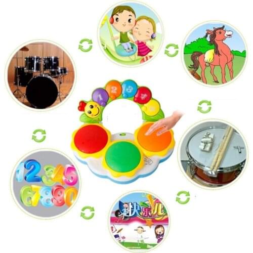 Baby Toys with Music and Lighting Up Toddler Learning Music Drum Toy Development Musical Toy for 6 Months Infant Baby