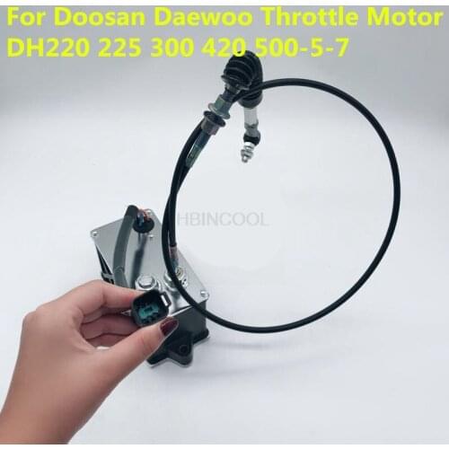 For Doosan Daewoo Throttle Motor DH220 225 300 420 500-5-7 Throttle Motor Refueling Motor High Quality Accessories Free Shipping