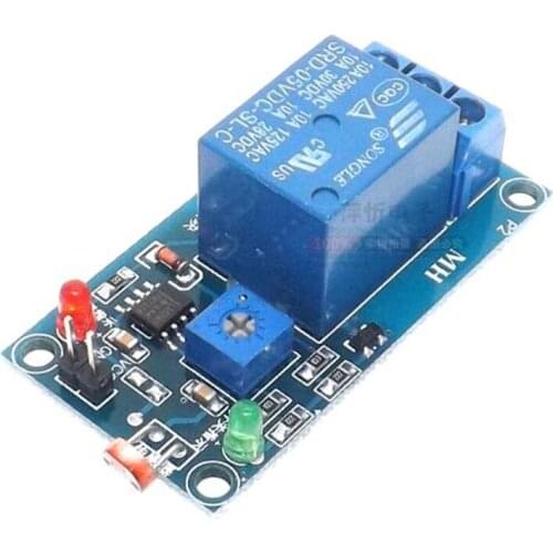 Photoresistor sensor Plus 5V 12V relay module Light-sensitive Light control switch No light detector