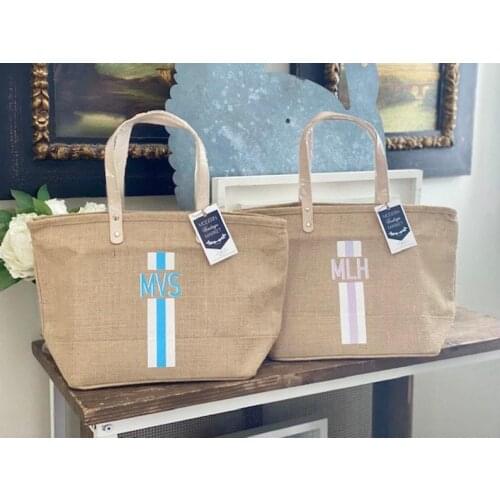 Custom Jute Bag|Beach Bag|Market Tote|Gift for Her|Market Tote Bag| Jute Tote bag | Shopping Bag| Burlap Bag|Farmhouse Bag|Monog