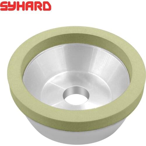 Ceramic Adhesive Diamond Grinding wheel Bowl Shape Diameter 100mm PCD/PCBN Abrasion Wheel Particle Size60-10000
