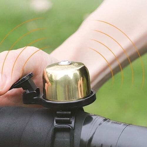 Retro Classical Bicycle Bell Clear Loud Sound MTB Road Bike Warning Alarm Cyclinng Handlebar Copper Ring Horn Safety Parts