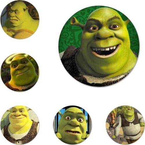 Cartoon Moive Shrek Coon Badge Brooch Pin Accessories For Clothes Backpack Decoration gift