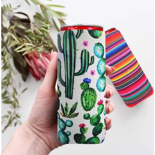 Neoprene Slim Can Sleeves,Colourful Neoprene Beer Cooler, for Red Bull, White Claw, 12oz Slim cans