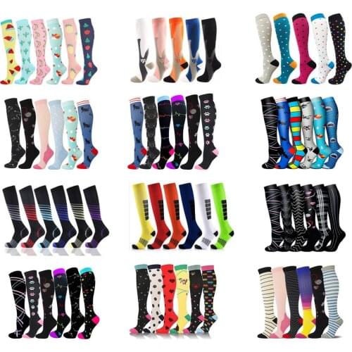 New Unisex Compression Socks Set Dropship Wholesale Soccer Sport Socks Pack Outdoor Sport Nursing Hiking Running Fitness Socks